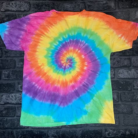 Adult Rainbow Swirl Tie Dye Unisex T Shirt Etsy