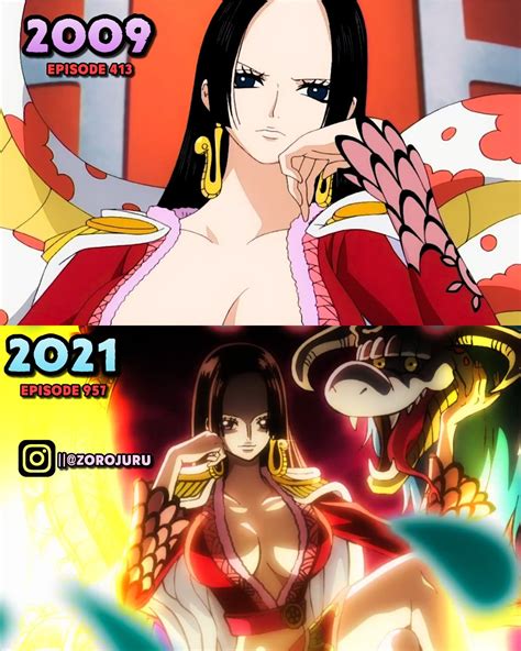 Boa Hancock 2021 Vs 2009 One Piece Episodes Anime Episode