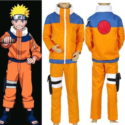 Anime Naruto Shippuden Costumes Uzumaki Uniform Child Kids Boy Stage