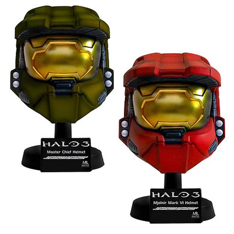 Halo 3 Master Chief Scaled Helmet Replica Set Master Replicas Halo