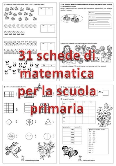 Schede Matematica 2 Elementare