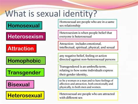 What Is Sexual Identity Ppt