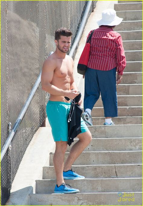 Spencer Boldman Sports Major Scruff For Shirtless Santa Monica Run