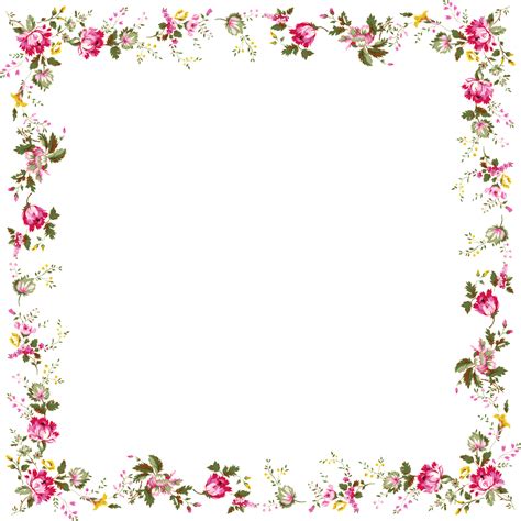 Cadres Page 228 Floral Border Design Flower Frame Clip Art Borders
