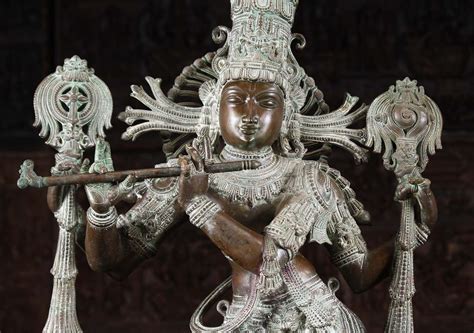 Sold Masterpiece Bronze Hoysala Style Venugopal 42 118bc34 Hindu