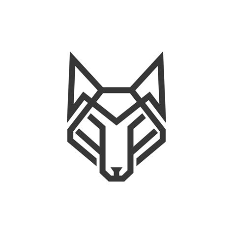 Wolf Line Art Geometric Logo Design 5263416 Vector Art At Vecteezy