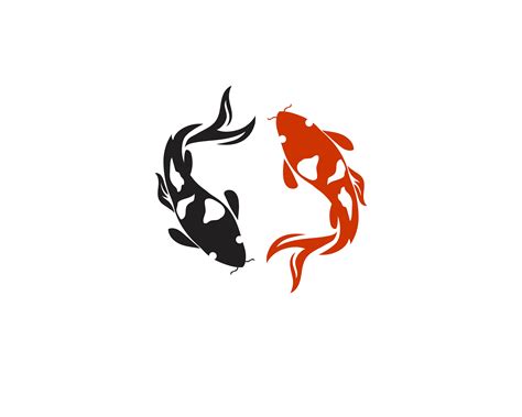 Carp Koi Design On White Background Animal Fish Icon Underwater