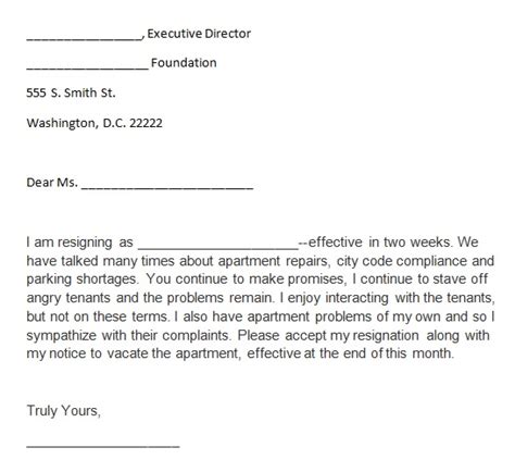 How To Write A Two Weeks Notice Letter 32 Best Resignation Templates