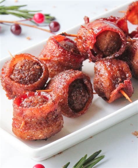 Sweet And Spicy Bacon Wrapped Meatballs Simeks