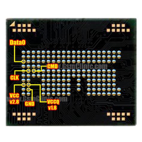 Emmc Bga 162 Isp Pinout Bga 162 Isp Pinout Emmc 162 Isp 43 Off