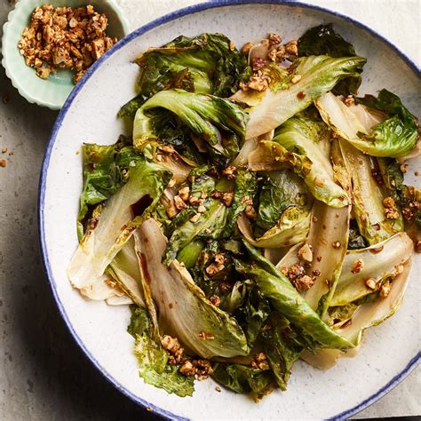 Roasted Escarole With Almond Breadcrumbs Recipe Eatingwell