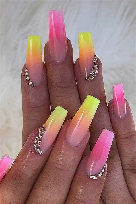 43 Neon Nail Designs That Are Perfect For Summer Stayglam Nail Designs Glitter Neon Nail
