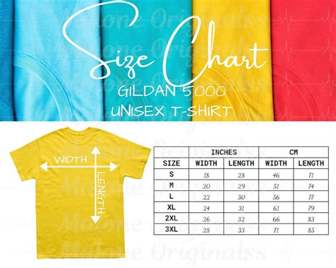 Pin On Gildan 5000 Size Charts