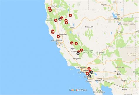 California Fires Update Map Printable Maps