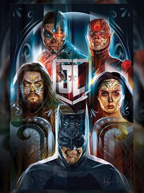 Justice League Celebrates Day Of The Dead With New Posters