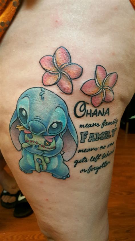 Stitch Ohana Tattoo With Images Stitch Tattoo Ohana Tattoo Lilo