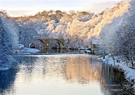 Dh36 Snow Durham Riverbanks Images On