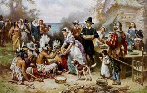 Native Americans Welcomed Immigrant Pilgrims In The First Thanksgiving