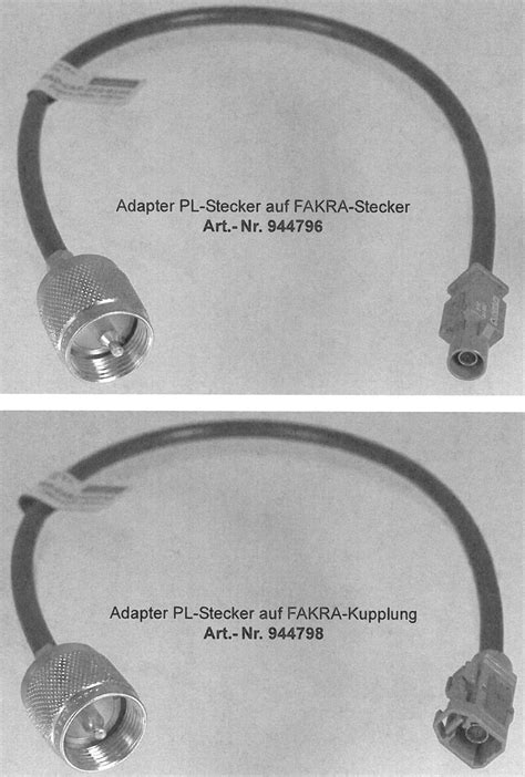 Fakra Adapter Kabel Set Mercedes Cb Für Swr Messung Diesnerfunk