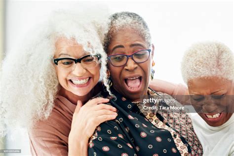 Three Senior Women Laughing High Res Stock Photo Getty Images