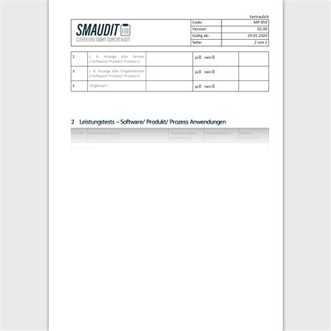 Validierungsplan formblatt / wissen zu medizinischer software :. F&T Validierungsprotokoll - SMAUDIT