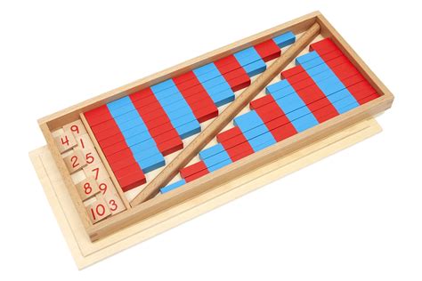 Montessori Materials Table Top Number Rods