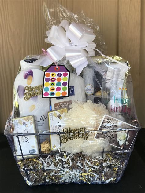 Birthday Gift Basket Gift Baskets For Women Diy Gifts Birthday Gift Baskets
