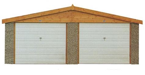 18ft 5in wide apex roof double concrete garages area 1 the traditional two car double garages