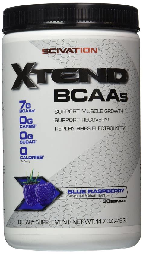 Xtend Original Bcaa Powder Blue Raspberry Ice Sugar Free Post Workout
