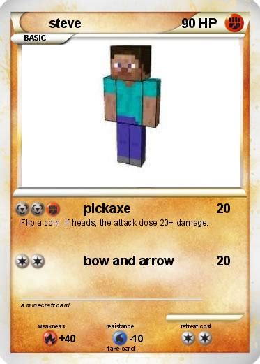 Pokémon Steve 1521 1521 Pickaxe My Pokemon Card