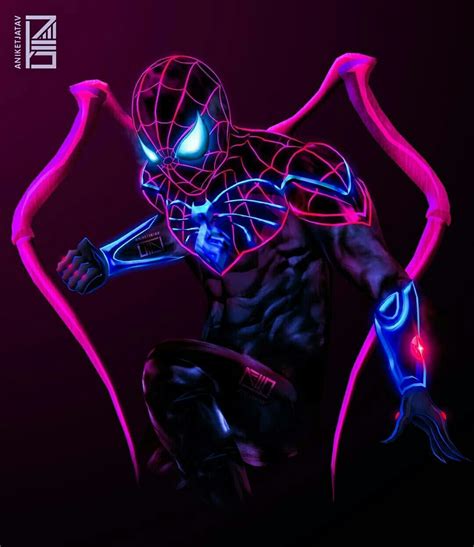 Spiderman Neon Wallpapers Top Free Spiderman Neon Backgrounds
