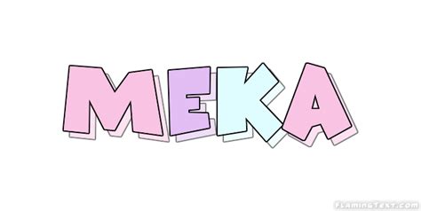 Meka Logo Herramienta De Diseño De Nombres Gratis De Flaming Text