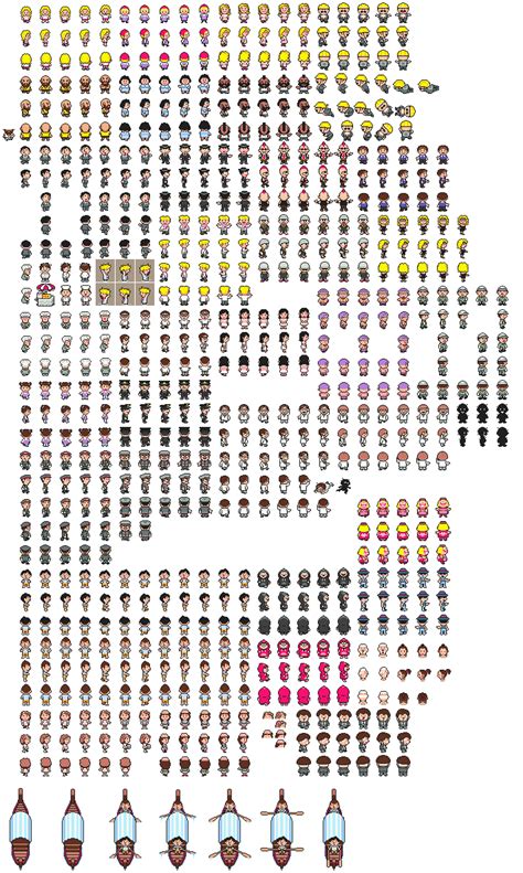 Rpg Sprite Sheet Of Top Down Characters Pixel Art Characters