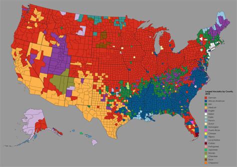 Этническая карта населения США Золотая Орда интернет журнал