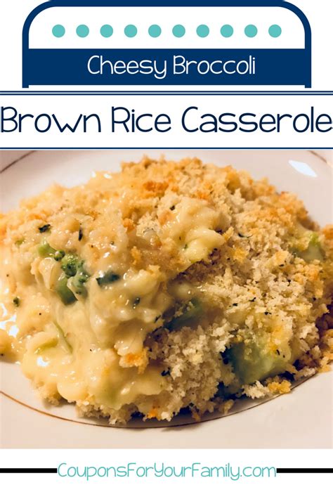 Try This Tasty Cheesy Broccoli Brown Rice Casserole Recipe