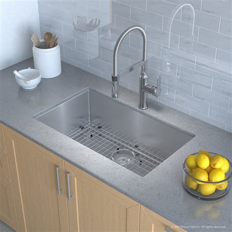 Several important factors may affect your experience with a new kitchen faucet so that's our review for the best kitchen sink faucets in 2021. Kraus KHU10030164042CH 30 Inch Kitchen Sink and Flex ...