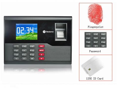 Realand A C121 Tft Biometric Fingerprint Time Attendance Clock Employee