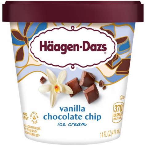Haagen Dazs® Vanilla Chocolate Chip Gluten Free Ice Cream 14 Fl Oz