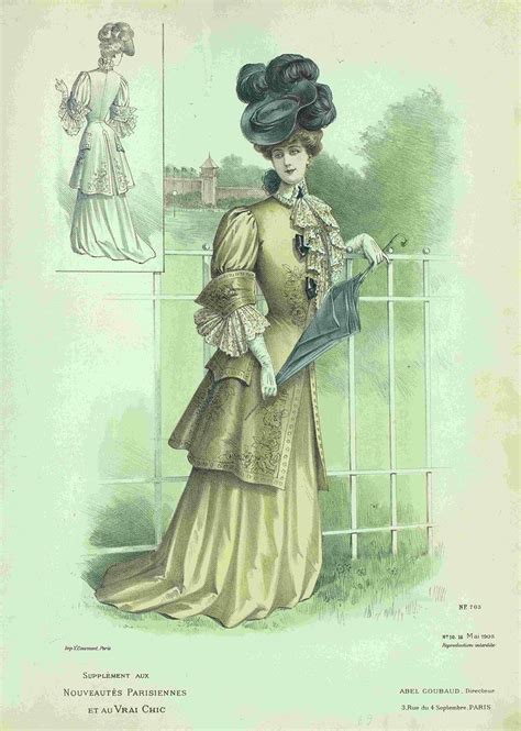 Модный курьер 1905 Edwardian Era Fashion Edwardian Costumes 1900s