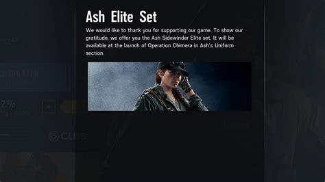 Rainbow Six Siege Elite Ash Uniform Youtube