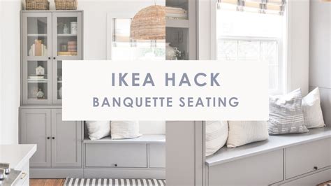Diy Ikea Banquette Seating Hack With Havsta Storage Unit Banquette