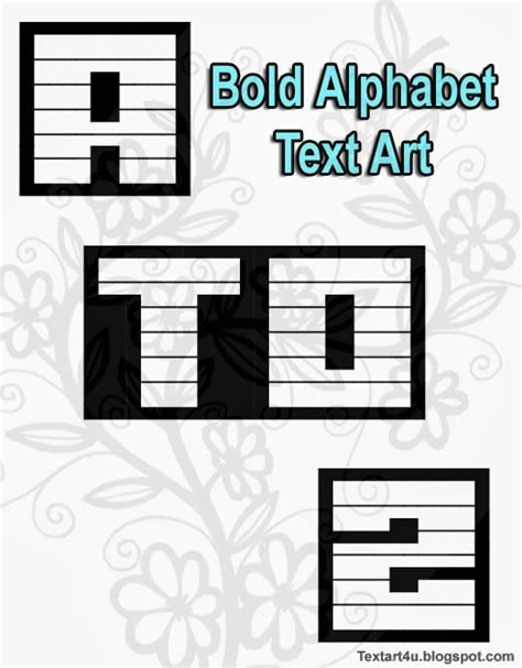 More often than not, we see special, aesthetic, fun and fancy looking text appear on several websites however when we wish to copy it and paste it. Bold Alphabet | A to Z | Copy Paste Text Art | Cool ASCII ...