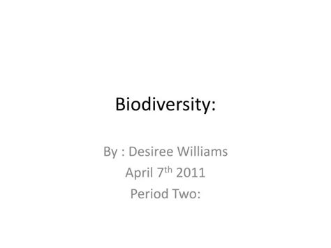 Ppt Biodiversity Powerpoint Presentation Free Download Id2773660