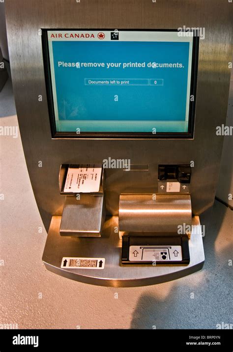 Airport Ticket Kiosk Stock Photo Alamy