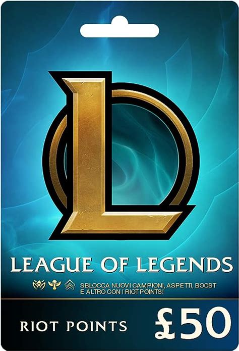 League Of Legends £50 Prepaid T Card 7920 Riot Points