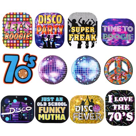 Buy 24 Pieces 70s Throwback Disco Party Signs Cutouts Disco Party