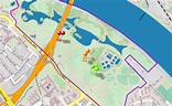 Feuerwerksspektakel in der Rheinaue: Interaktive Karte: Rhein in ...
