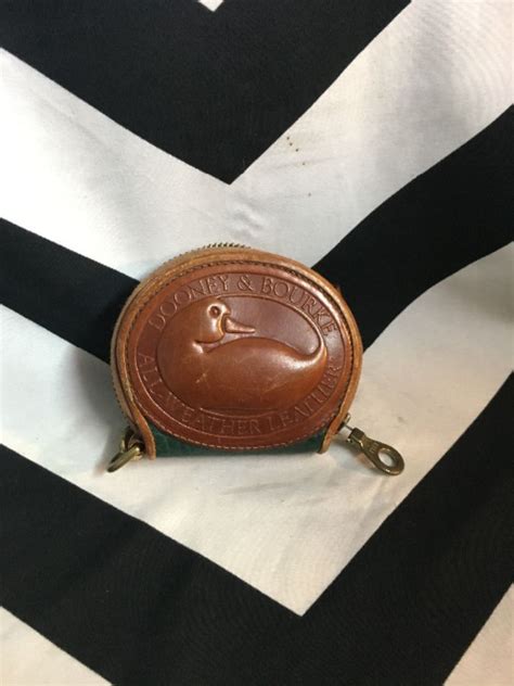 Dooney And Bourke All Weather Leather Duck Coin Purse Boardwalk Vintage
