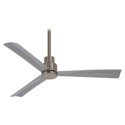 Minka aire invites you to view their ceiling fan collection designed to fit today's varying lifestyles. 52-Inch Minka Aire Simple Brushed Nickel Ceiling Fan ...