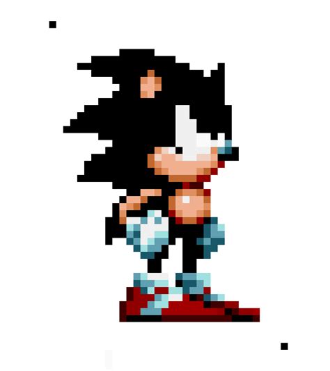 Dark Sonic Sprite Pixel Art Maker